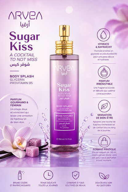 Texture du Body Splash Sugar Kiss ARVEA