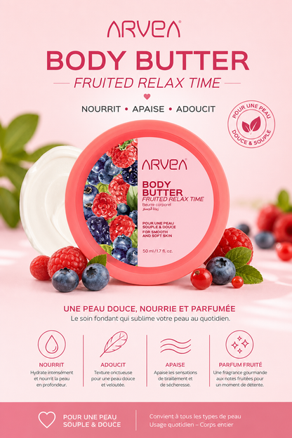 Body Butter Fruité — Soin Corps Relaxant Gourmand